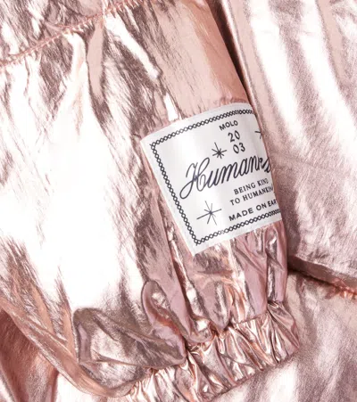 Molo Hansine Metallic Puffer Jacket In Pink
