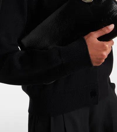 亮片初剪羊毛开衫