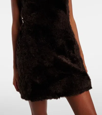 Acne Studios Dapacho Minidress In Brown