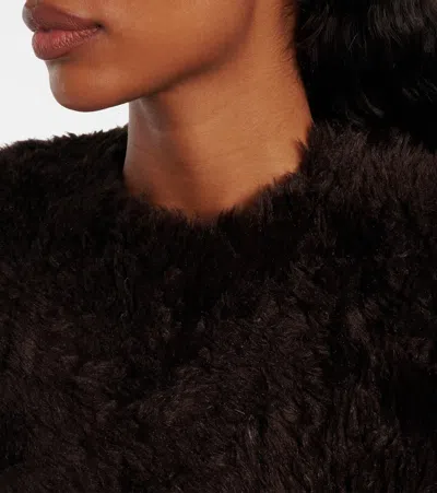 Acne Studios Dapacho Minidress In Brown