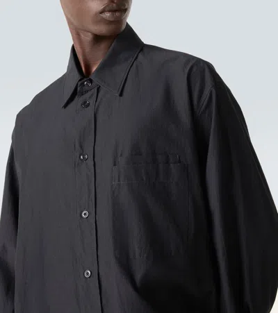 Lemaire Double Pocket Button-up Shirt In Black