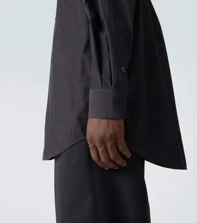 Lemaire Double Pocket Button-up Shirt In Black