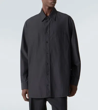Lemaire Double Pocket Button-up Shirt In Black