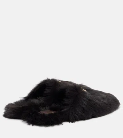 HORSEBIT羊毛皮穆勒鞋