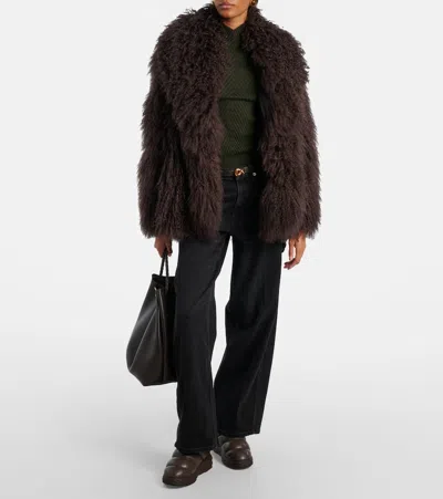 Jimmy Choo Solid Color Snow Boots In Brown