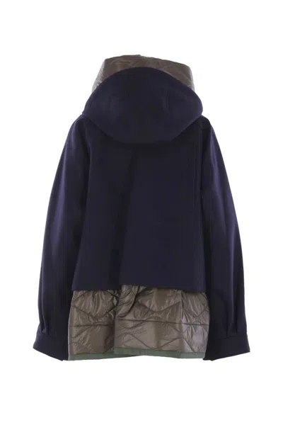 Sacai Coats In Black