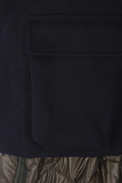 Sacai Coats In Black
