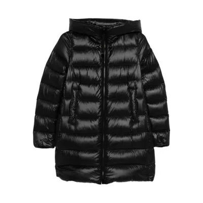 Moncler Suyenne Hooded Down Jacket In Black