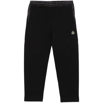 Moncler Year Of The Snake Patch Neoprene Track Pants In Black