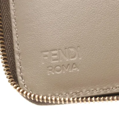 Pre-owned Fendi Brown Leather Wallet (bi-fold) ()