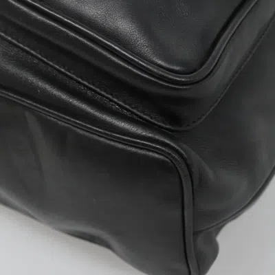 Pre-owned Gucci Bamboo Black Leather Backpack Bag ()
