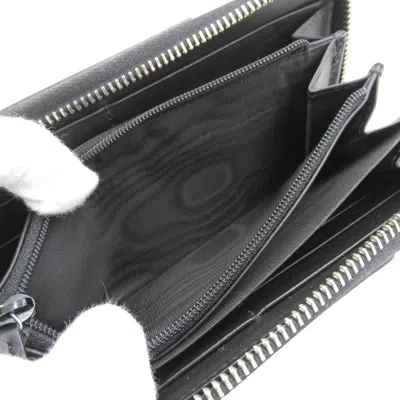 Pre-owned Gucci Beige Black Gg Supreme Long Wallet (bi-fold) () In Multi
