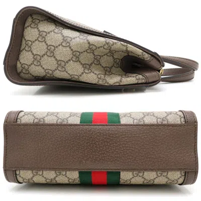 Pre-owned Gucci Beige Gg Supreme Leather Tote Bag ()