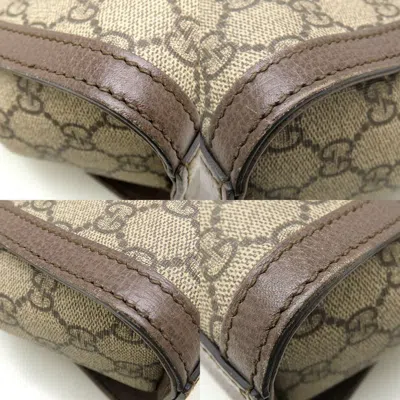 Pre-owned Gucci Beige Gg Supreme Leather Tote Bag ()