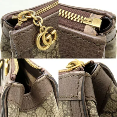 Pre-owned Gucci Beige Gg Supreme Leather Tote Bag ()