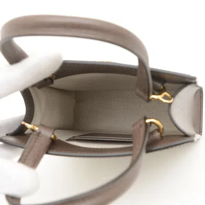 Pre-owned Gucci Beige Brown Gg Supreme Shoulder Bag ()