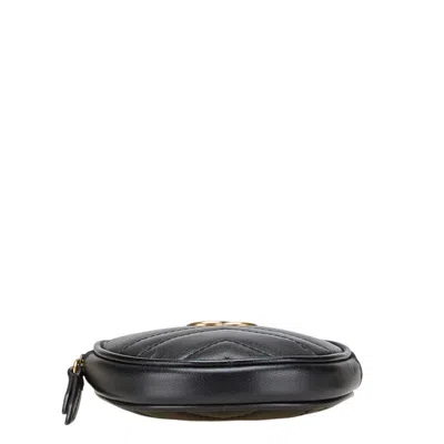 Pre-owned Gucci Black Leather Coin Purse/coin Case ()