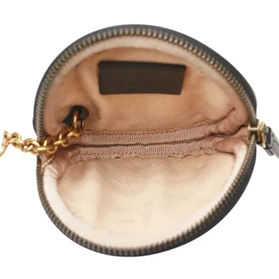 Pre-owned Gucci Black Leather Coin Purse/coin Case ()