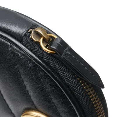 Pre-owned Gucci Black Leather Coin Purse/coin Case ()