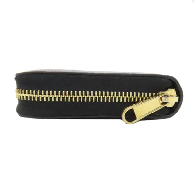 Pre-owned Gucci Black Leather Long Wallet (bi-fold) ()