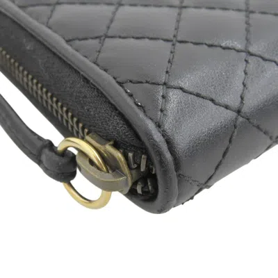 Pre-owned Gucci Black Leather Long Wallet (bi-fold) ()