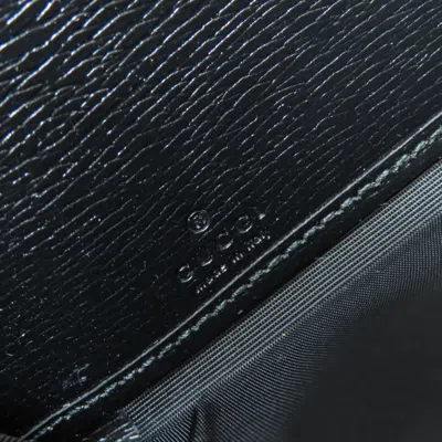 Pre-owned Gucci Black Leather Long Wallet (bi-fold) ()