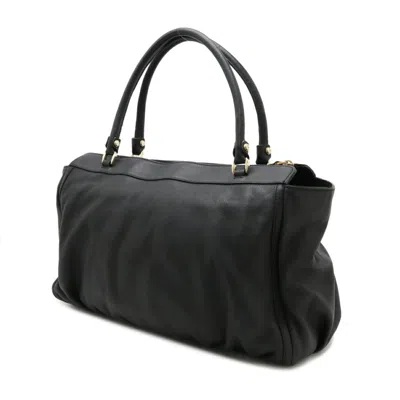 Pre-owned Gucci Black Leather Shoulder Bag Tote Bag ()