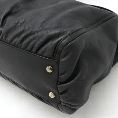 Pre-owned Gucci Black Leather Shoulder Bag Tote Bag ()