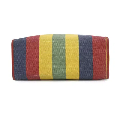 Pre-owned Gucci Multi-color Canvas Leather Tote Bag ()