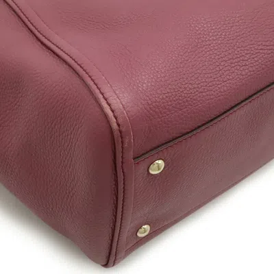 Pre-owned Gucci Pink Purple Leather Shoulder Bag Tote Bag ()
