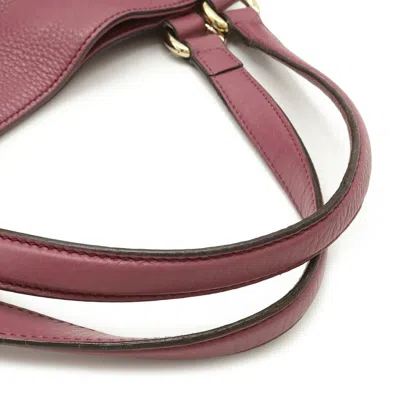 Pre-owned Gucci Pink Purple Leather Shoulder Bag Tote Bag ()