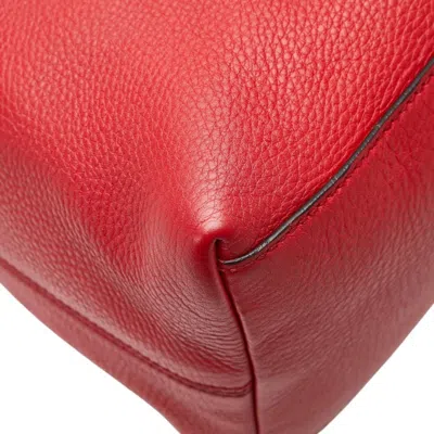 Pre-owned Gucci Red Color Leather Shoulder Bag Tote Bag ()
