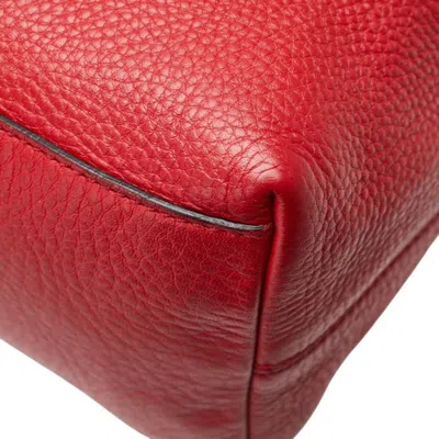Pre-owned Gucci Red Color Leather Shoulder Bag Tote Bag ()