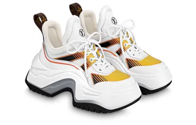 Pre-owned Louis Vuitton (wmns)  Archlight 2.0 Platform Sneakers 'white Fire' In Multi