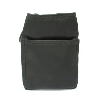 Pre-owned Hermes Black Canvas Leather Tote Bag ()