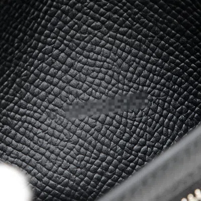 Pre-owned Hermes Black Epsom Leather Wallet (bi-fold) ()