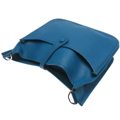 Pre-owned Hermes Blue Epsom Leather Shoulder Bag ()