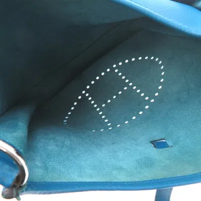 Pre-owned Hermes Blue Epsom Leather Shoulder Bag ()