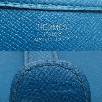 Pre-owned Hermes Blue Epsom Leather Shoulder Bag ()