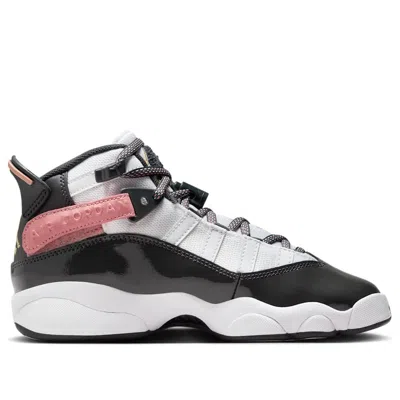 Air Jordan (gs)  6 Rings 'white Red Stardust Vapor Green Anthracite' In Multi