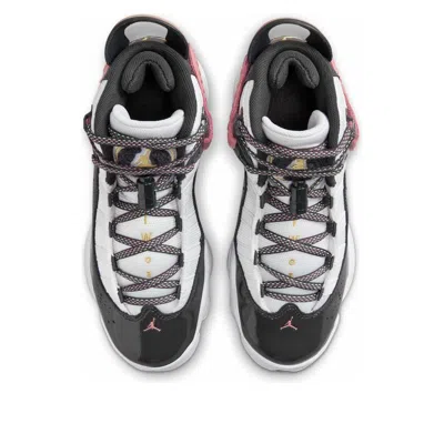 Air Jordan (gs)  6 Rings 'white Red Stardust Vapor Green Anthracite' In Multi