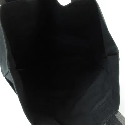 Pre-owned Hermes Fourre Tout Black Canvas Tote Bag ()