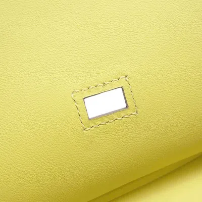 Pre-owned Hermes Lime Swift Leather Shoulder Bag ()