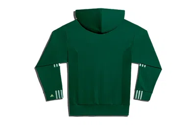 Adidas Originals X Ivy Park Crossover Solid Color Splicing Detail Hooded Sports Couple Style Green