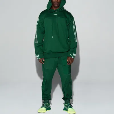 Adidas Originals X Ivy Park Crossover Solid Color Splicing Detail Hooded Sports Couple Style Green