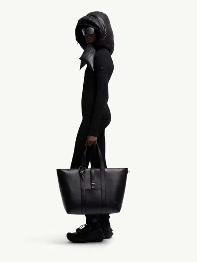Moncler Genius Leather Tote Bag In Black