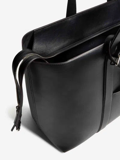 Moncler Genius Leather Tote Bag In Black