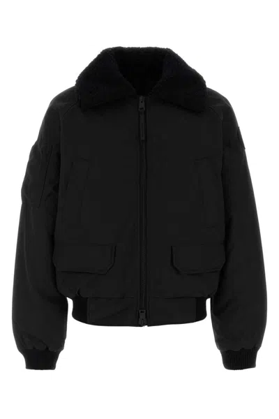 Canada Goose Black Polyester Blend Down Jacket In Black