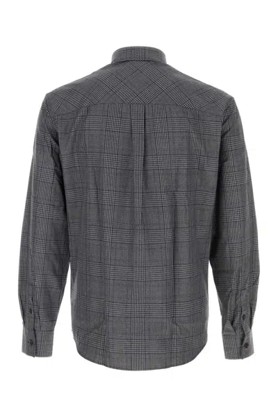 Ferragamo Embroidered Oxford Shirt In Black