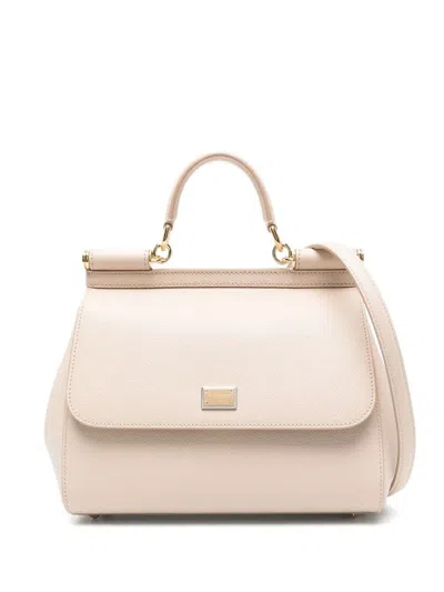 Dolce & Gabbana Women Sicily Large Leather Handbag In Multi